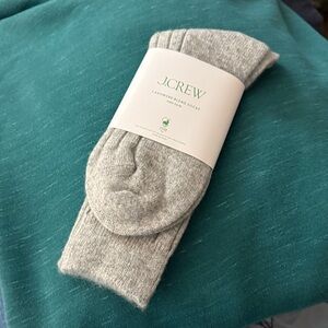 J. Crew Soft Gray Cashmere Blend Socks